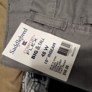 Mens Gray Flat Front Shorts NWT